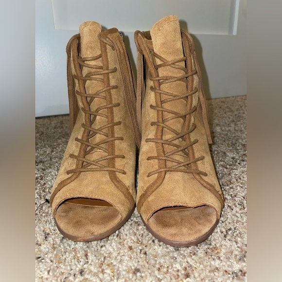 Steve Madden Suede Lace Up Heels - Picture 3 of 9